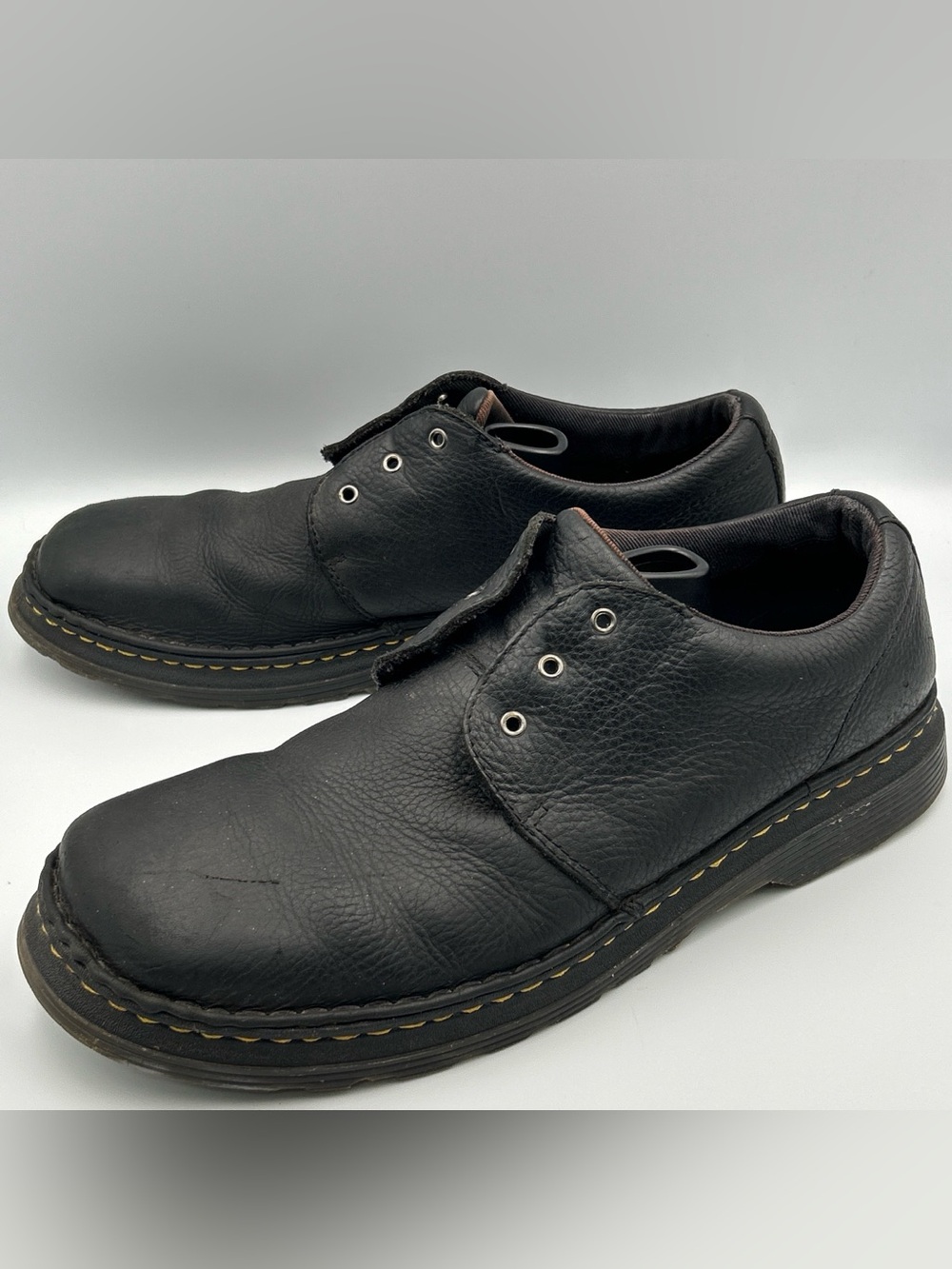 Dr Martens Hazeldons Oxford Shoes Size 12m Black Leather Dress Work Lace Up View 4
